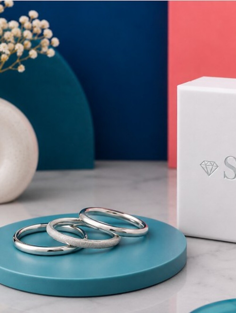 SKS 18K Gold Plated Minimalist Stacked Ring Set